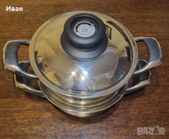 Amc готварски сет две тенджери и съд за готвене на пара, снимка 4 - Съдове за готвене - 52341337