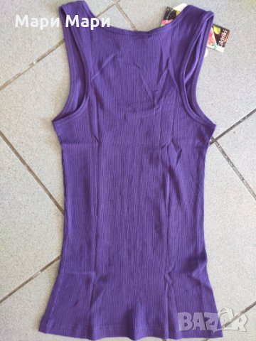 Kikiriki лилав рипс потник, снимка 6 - Потници - 28432251