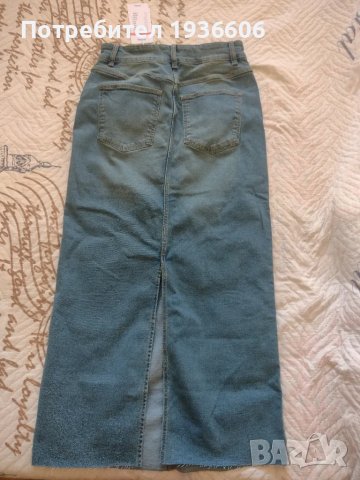 Чисто нова дънкова пола, размер С, снимка 2 - Поли - 50308677