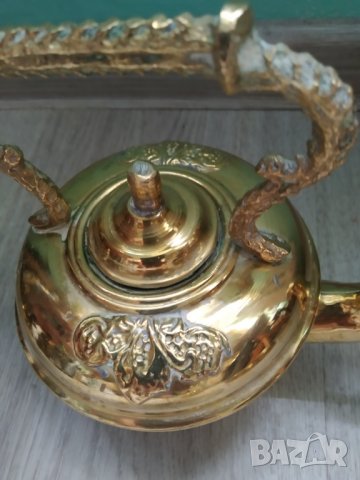 бароков месингов чайник, снимка 2 - Други ценни предмети - 40217913