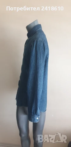 POLO Ralph Lauren Slim Fit Cotton Mens Size M ОРИГИНАЛ! Мъжка Дънкова Риза!, снимка 10 - Ризи - 51103862