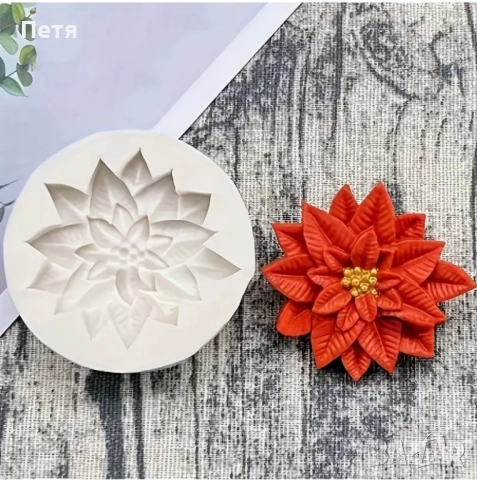 Силиконов молд Коледна звезда