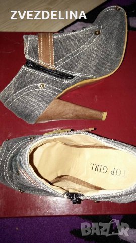 Високи дънкови обувки, снимка 3 - Дамски ежедневни обувки - 16759776