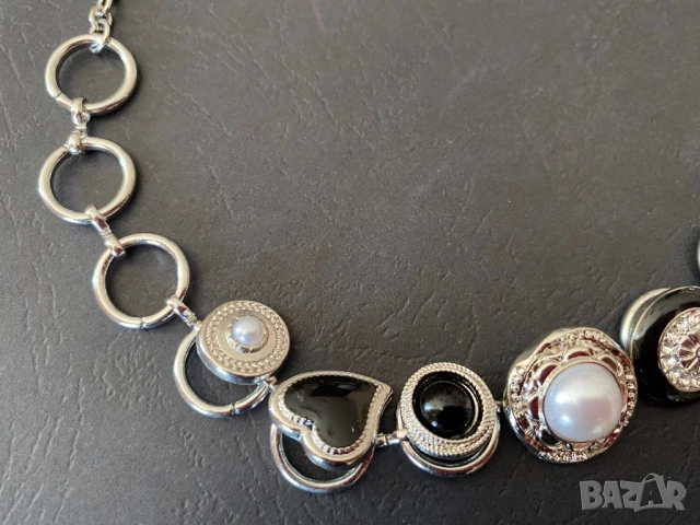 Чокър колие метално с орнаменти дължина - 32+10, снимка 11 - Колиета, медальони, синджири - 50713173