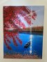 Картина "Езерото" - акрил, 30х40 см, снимка 1