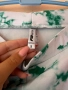 Спортен клин тип bike shorts с ластик в талията S размер бели със зелено на цвят 🤍💚🤍💚, снимка 4