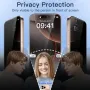 Стъклен Протектор PRIVACY за iPhone 16 Pro Max, 5D Full Glue, Черен, снимка 2