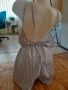 Подарявам!Къс гащеризон на бели и светло сини раета, снимка 6