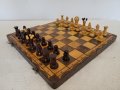 #8 Дървен шах ,среден размер шах ,Сгъваем шах , снимка 1 - Шах и табла - 43099610