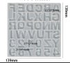 Латиница азбука букви печатни цифри числа прозрачен силиконов молд форма фондан шоколад гипс смола, снимка 2