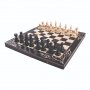 Дървен шах с табла + дървени фигури и пулове, 5 размера, 3 цвята, снимка 2