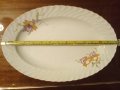 Голяма порцеланова чиния, овална, от социализма , снимка 9