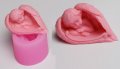3d Ангел сгушен в крила дълбок силиконов молд форма декорация и украса торта фондан гипс пита, снимка 1