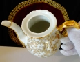 Кана баварски костен порцелан,злато,барок. , снимка 5