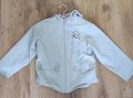 Детско преходно яке Бенетон с памучна подплата и качулка, размер 120 см, снимка 3