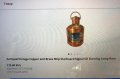 Старинен корабен меден фенер, оригинален , внос от Англия, снимка 5