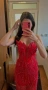 Червена Абитуриентска рокла, снимка 4