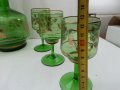 Стар сервиз цветно стъкло , снимка 4