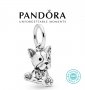 Талисман Pandora Пандора сребро 925 Bulldog Dangle. Колекция Amélie, снимка 1 - Гривни - 39937094