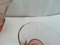Ретро стъклен сервиз цветно стъкло , снимка 6