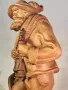 дървена статуетка златотърсач авторска дърворезба 24/5, снимка 5