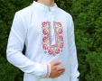 Мъжка риза с бродирана шевица, снимка 6