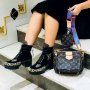 Дамски комплект боти и чанта Louis Vuitton код 14, снимка 1 - Дамски боти - 27099709