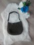 Дамска чанта плетиво и кожа, снимка 1