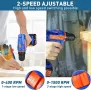 Нова Акумулаторна електрическа бормашина с LED светлина, 2 скорости, снимка 3