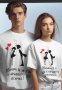 Израз на Обичта: Тениски за Двойки за Свети Валентин 2024 - Идеален Подарък за 14 Февруари, снимка 1 - Тениски - 44069649