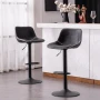 ПРОМОЦИЯ Бар столове с регулируема височина и атрактивен дизайн, к-т от 2бр YOUNIKE YOK-1929-BK-DE, снимка 5