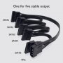 Разклонител на захранващ Molex / SATA кабел за hdd Power spliter, снимка 1