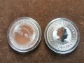 Монета 1 унция 999 сребро Australian Kangoroo , снимка 1 - Нумизматика и бонистика - 37525005
