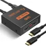 2-посочен HDMI превключвател сплитер 1 вход към 2 изхода за 4K 3D 1080 HDCP HDTV PC , снимка 2