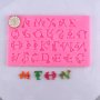 Азбука латиница главни букви със сърца силиконов молд форма фондан декор 