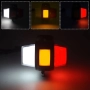 LED странични габарити тип рогче 2 броя неон ефект 12-24V червено-бяло-оранжево, снимка 8