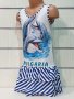 Нова детска моряшка рокля с трансферен печат Делфинчета, два модела, снимка 6