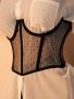 Черен прозрачен колан корсет под бюста р-р S, снимка 5