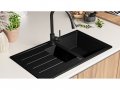 Кухненска Мивка от Гранит модел Копенхаген 900 x 500 Supreme Duo - графит, снимка 8