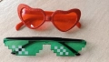 Парти очила сърца сърце Minecraft, снимка 1