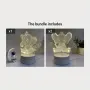 Холограмна 3D LED лампа Слонче, снимка 8