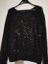 СТРАХОТНА БЛУЗА С ЛЪСКАВИ ЧЕРНИ ПАЕТИ XL, снимка 2