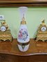 Превъзходна много красива антикварна френска стъклена ваза Опалин, снимка 6