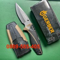 Уникат Сгъваем Нож Gerber с гумен калъф ножове за оцеляване ножка ножа, снимка 1 - Ножове - 40230646