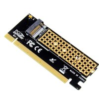 M.2 към PCIE x16 Адаптерна карта Pci-e към m.2 Преобразуване на адаптер NVMe SSD адаптер m2 M Ключов, снимка 2 - Кабели и адаптери - 43379782