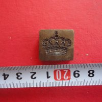 Уникален тристранен царски бронзов печат корона , снимка 1 - Колекции - 40164787