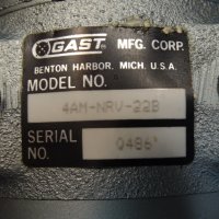 пневмо-мотор GAST 4AM-NRV-22B Reversible Lubricated Air Motor, снимка 5 - Резервни части за машини - 37732690