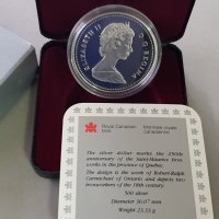 1 сребърен долар 1988 година Канада Елизабет II сребро в качество, снимка 4 - Нумизматика и бонистика - 35285238