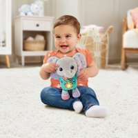 VTechBaby Интерактивна бебешка играчка слонче със светлини, цифри, песни,дрънкащи мъниста и текстури, снимка 4 - Образователни игри - 43961283