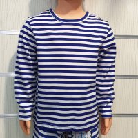 Нова детска класическа моряшка блуза с дълъг ръкав, снимка 4 - Детски Блузи и туники - 29029751